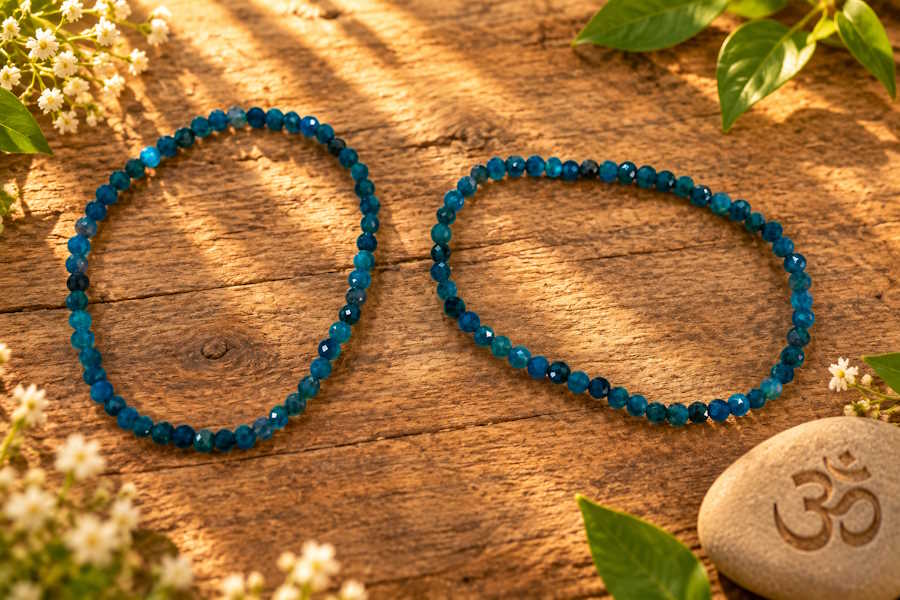 Pulsera Apatito bola facetada